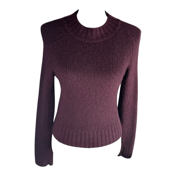 Vince Women Dark Purple 100% Cashmere Soft Sweater Size XS small Pull Over - Picture 1 of 11